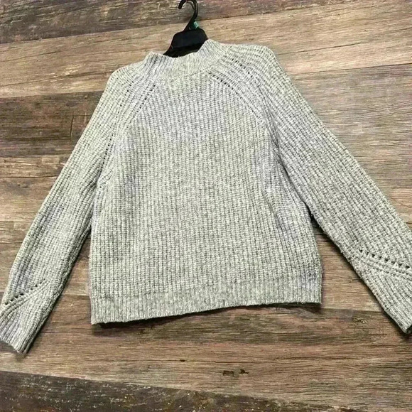 For The Republic Light Heather Gray Cowl & Turtlenecks Sweater - Picture 3 of 3